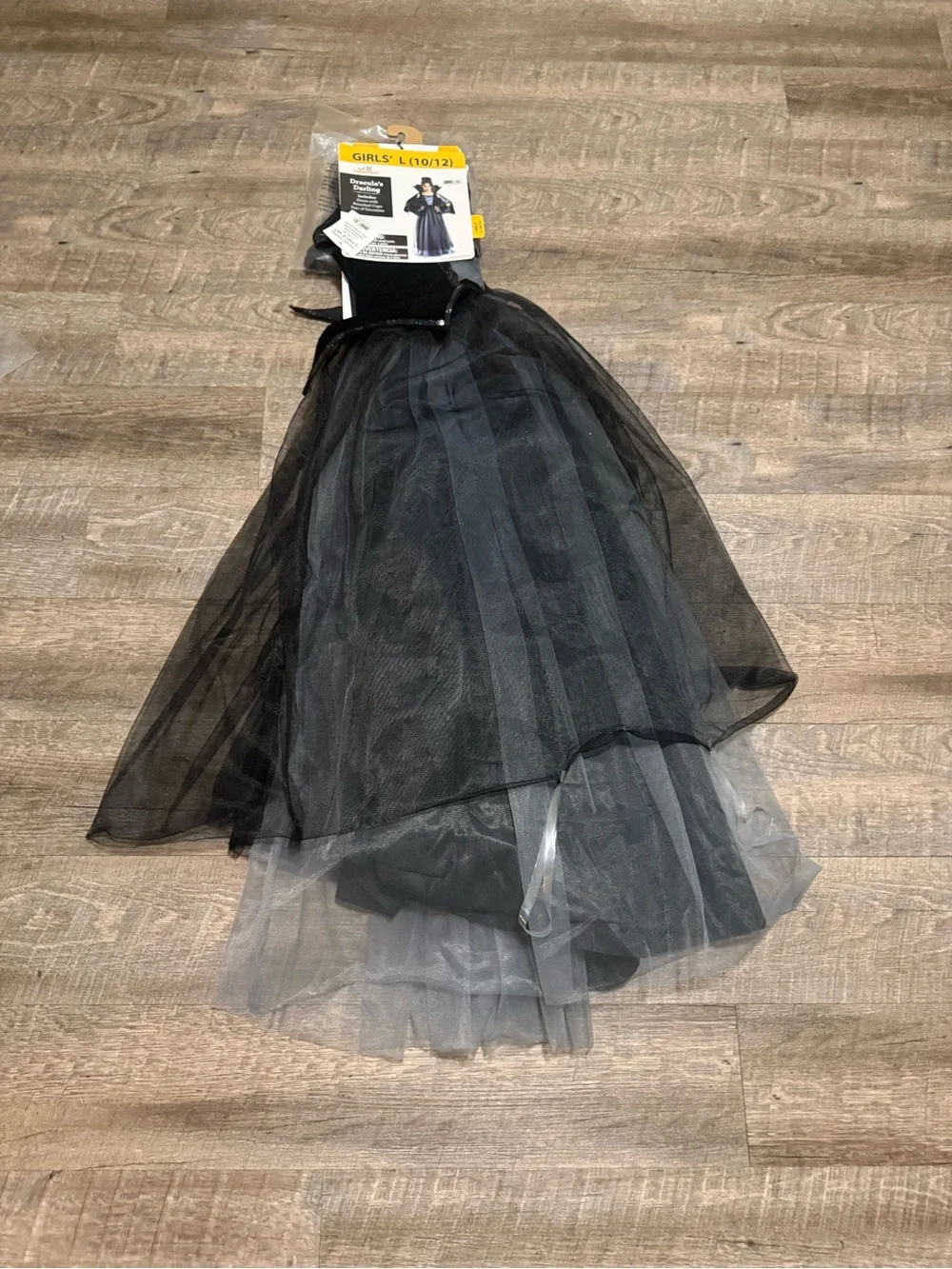 Celebrate! Girls' Dracula's Darling Halloween Costume - Black (Size L, XL)
